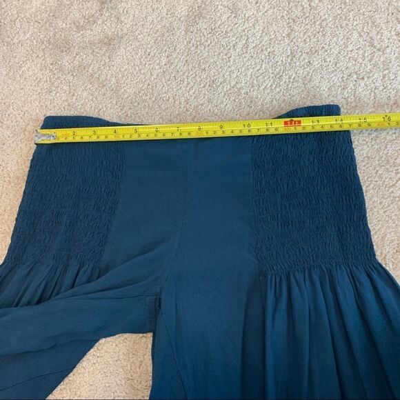 Palazzo Trousers extra wide leg Hippy Harem Flares festival beach & party Sz S/M - Picture 5 of 10